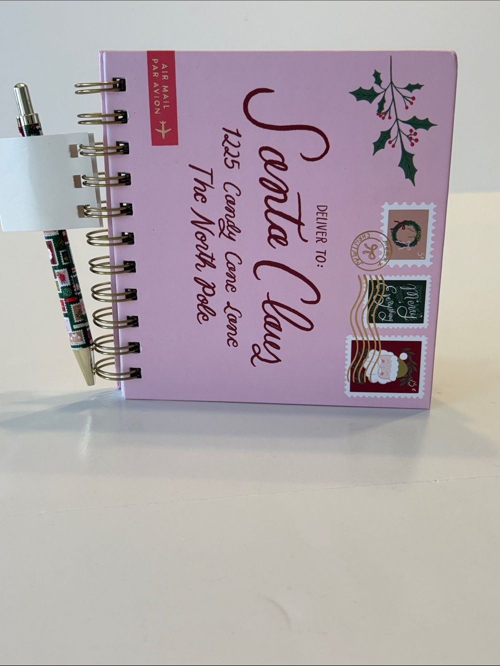 Fringe Festive Letter to Santa Spiral Notebook and Pen Set